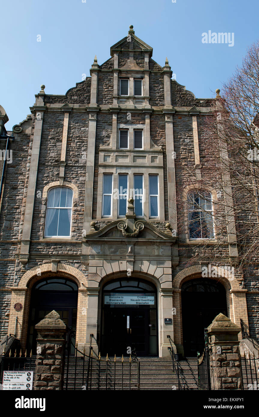 Workmen`s Hall, Blaenavon, Torfaen, Wales, UK Stock Photo Alamy